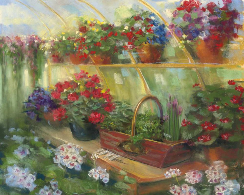 Greenhouse Herbs art print by Carol Rowan for $57.95 CAD