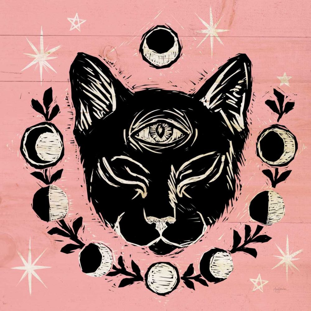 Mystical Halloween Pink IV art print by Mary Urban for $57.95 CAD