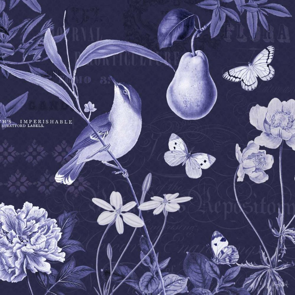 Botanical Blue V art print by Katie Pertiet for $57.95 CAD