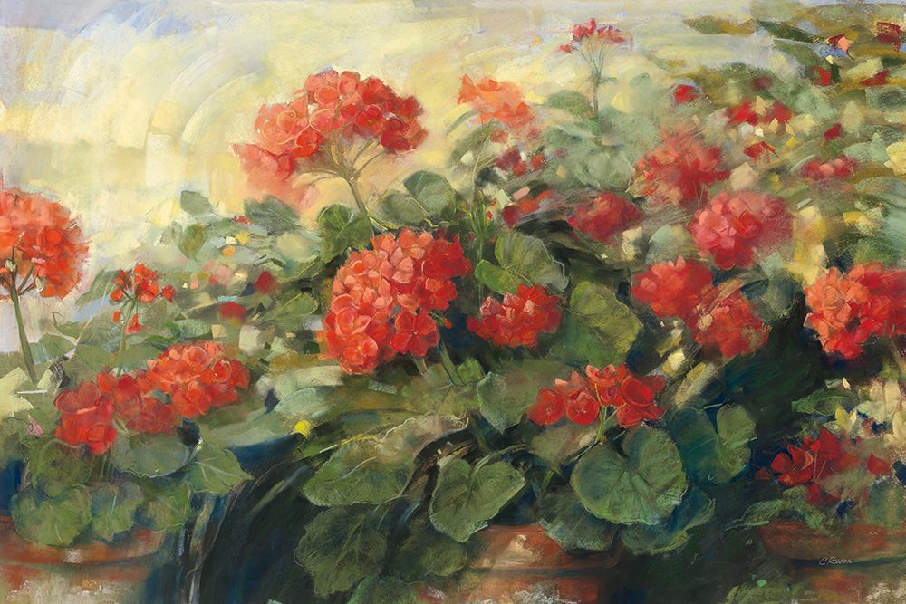 Geranium Wave Cream art print by Carol Rowan for $57.95 CAD