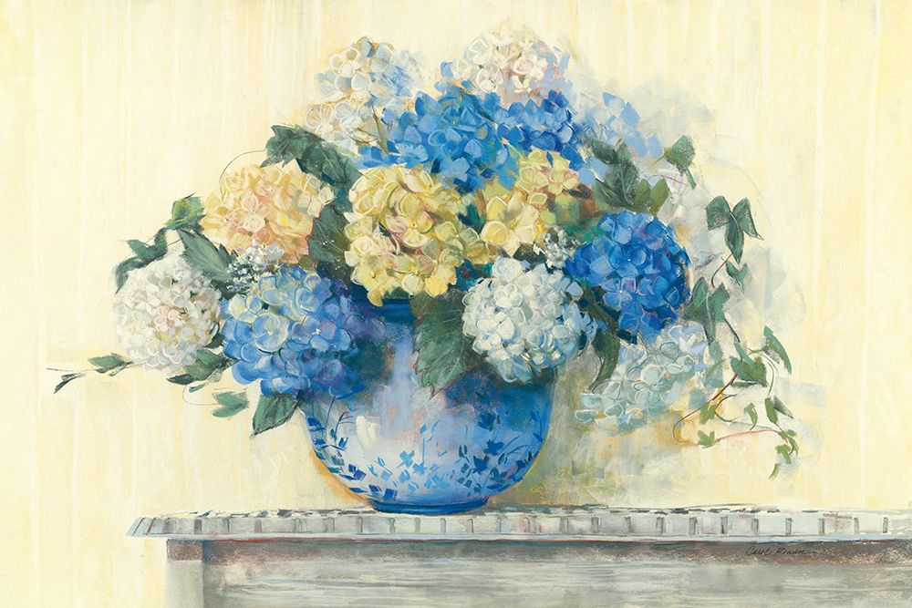 Blue Hydrangea art print by Carol Rowan for $57.95 CAD