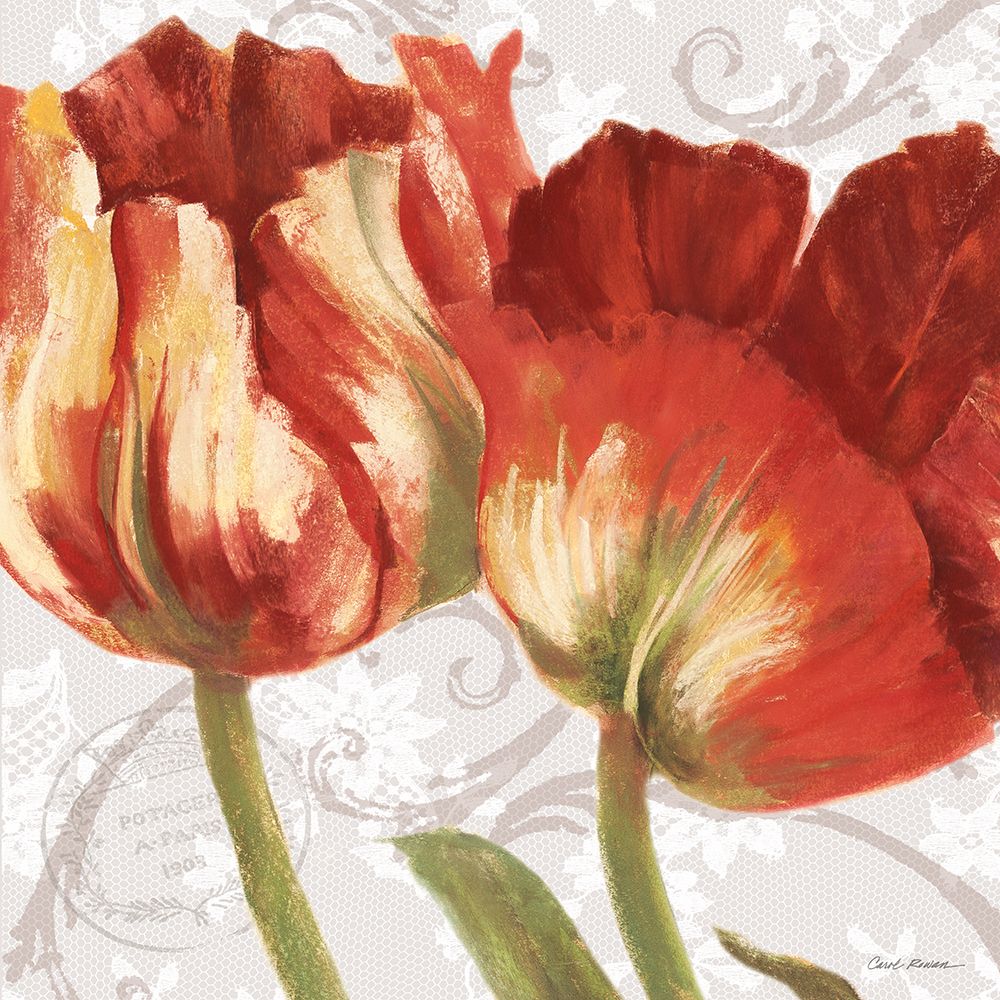 Spring Tulips Red I art print by Carol Rowan for $57.95 CAD