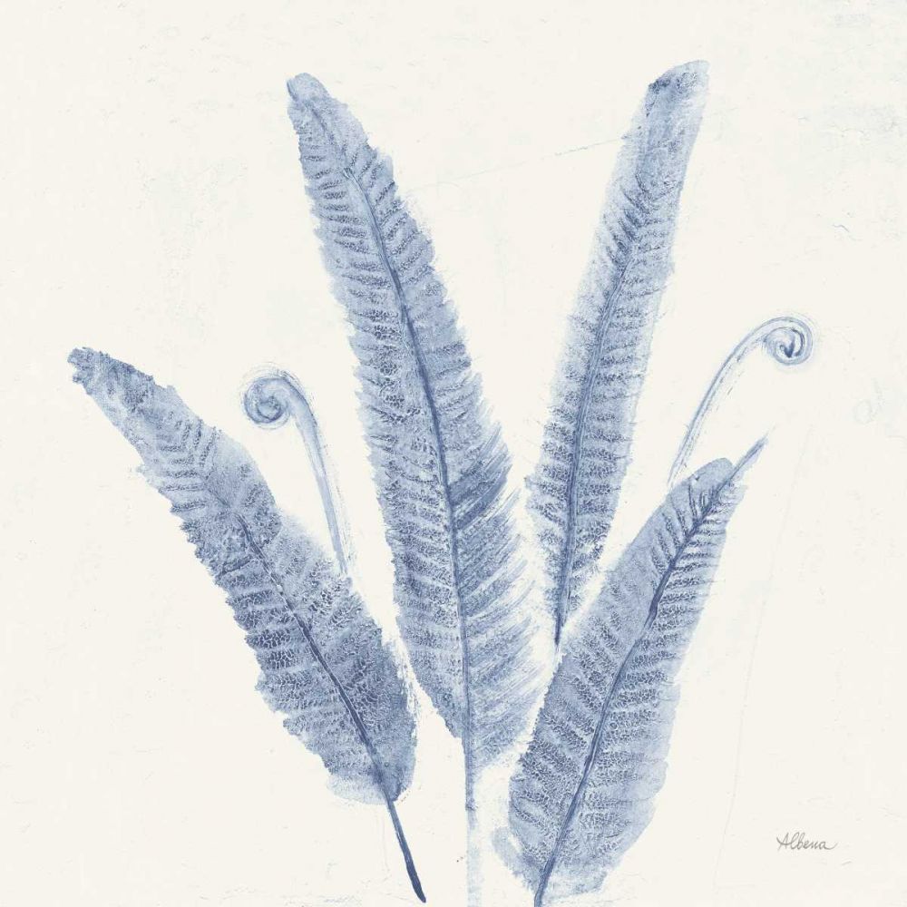 Forest Ferns II v2 Blue art print by Albena Hristova for $57.95 CAD