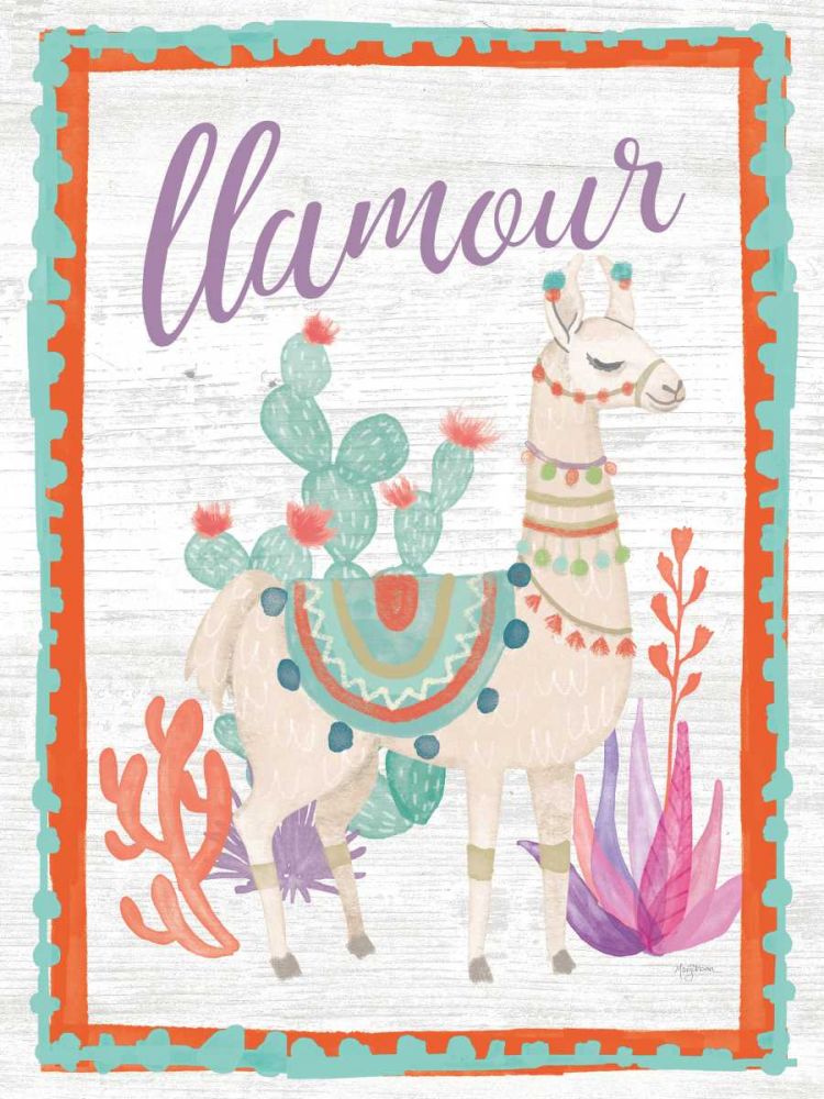 Lovely Llamas II Llamour art print by Mary Urban for $57.95 CAD