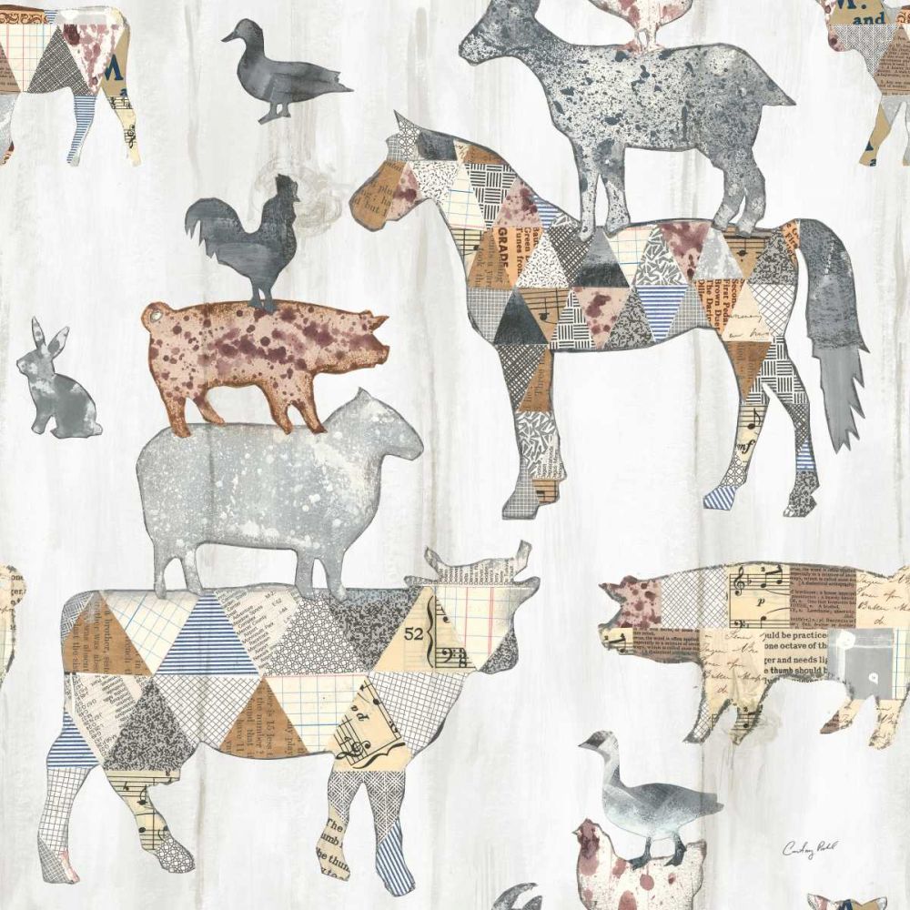 Farm Family Pattern IV art print by Courtney Prahl for $57.95 CAD