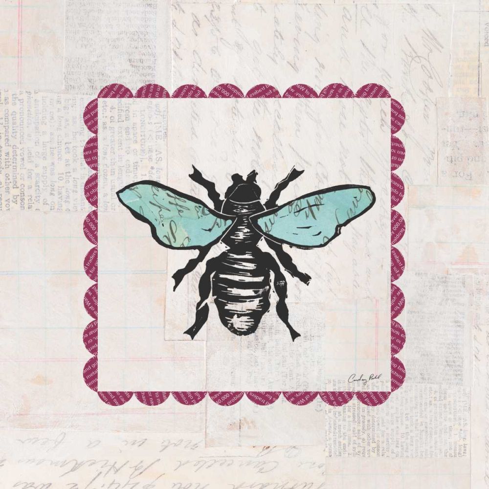 Bee Stamp Bright art print by Courtney Prahl for $57.95 CAD