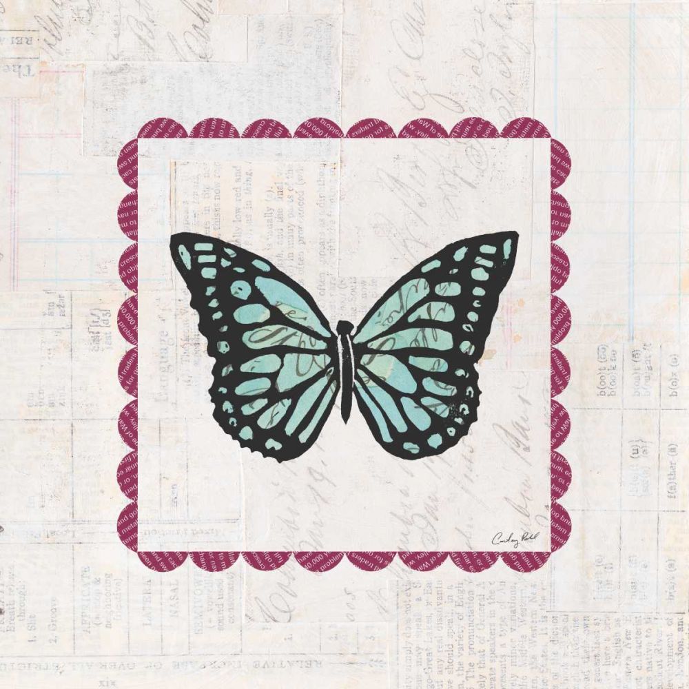 Butterfly Stamp Bright art print by Courtney Prahl for $57.95 CAD
