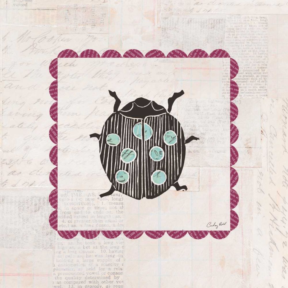 Ladybug Stamp Bright art print by Courtney Prahl for $57.95 CAD