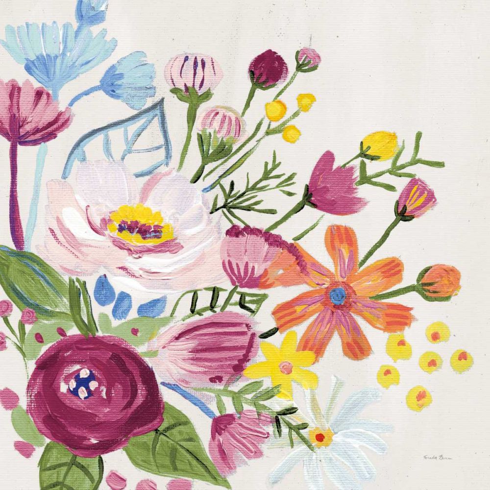 Vintage Floral II v2 art print by Farida Zaman for $57.95 CAD