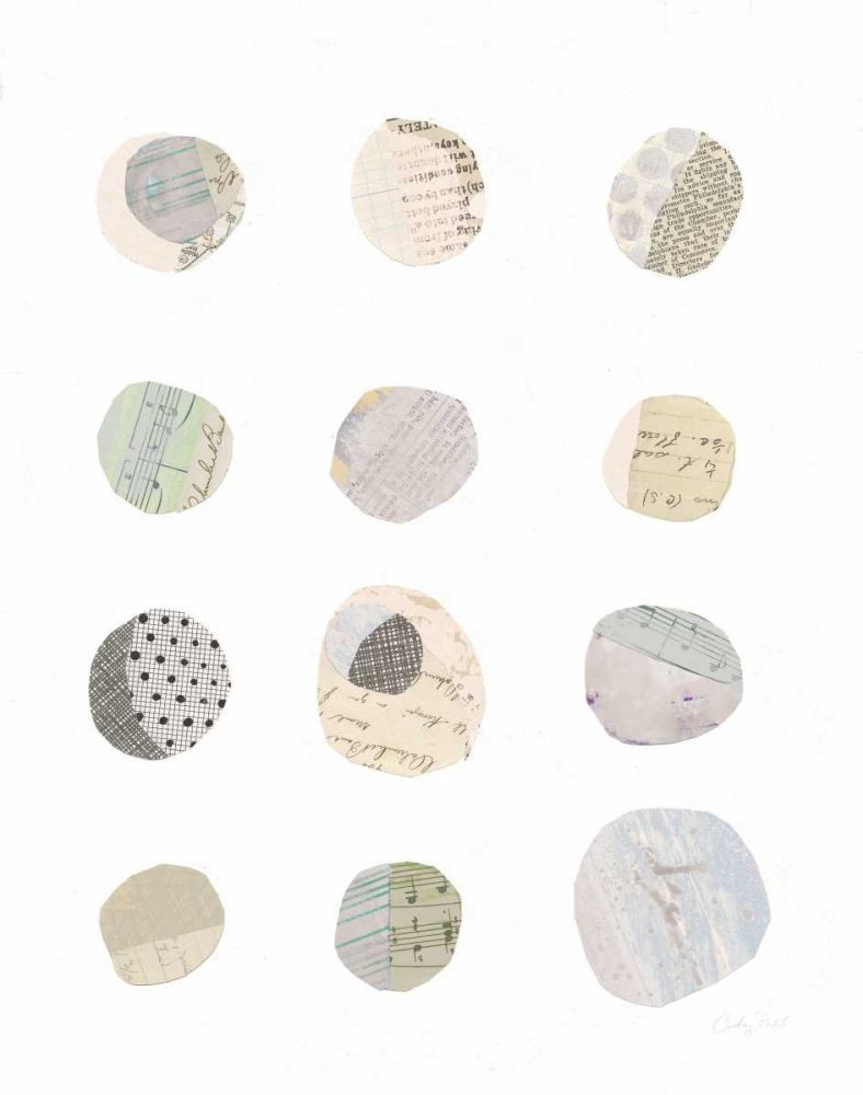 Geometric Collage II on White Neutral art print by Courtney Prahl for $57.95 CAD