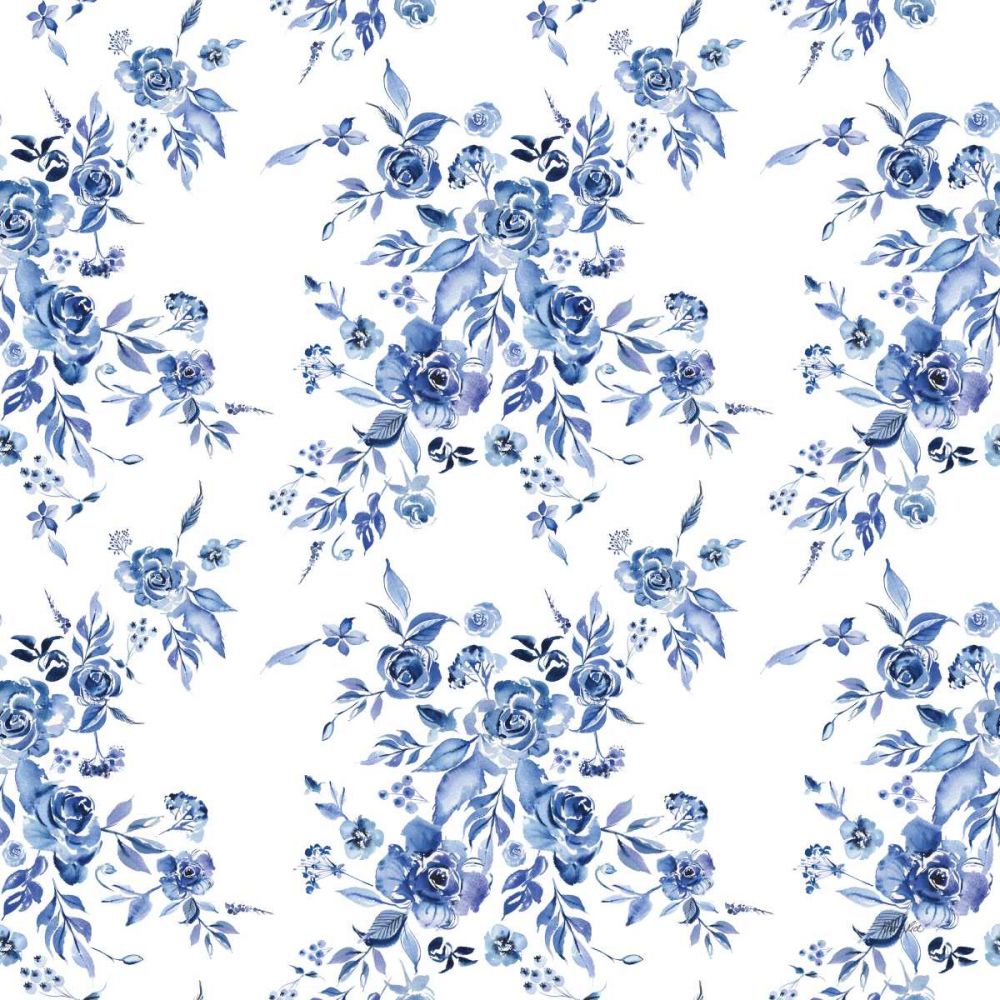 Delft Delight Pattern I art print by Kristy Rice for $57.95 CAD
