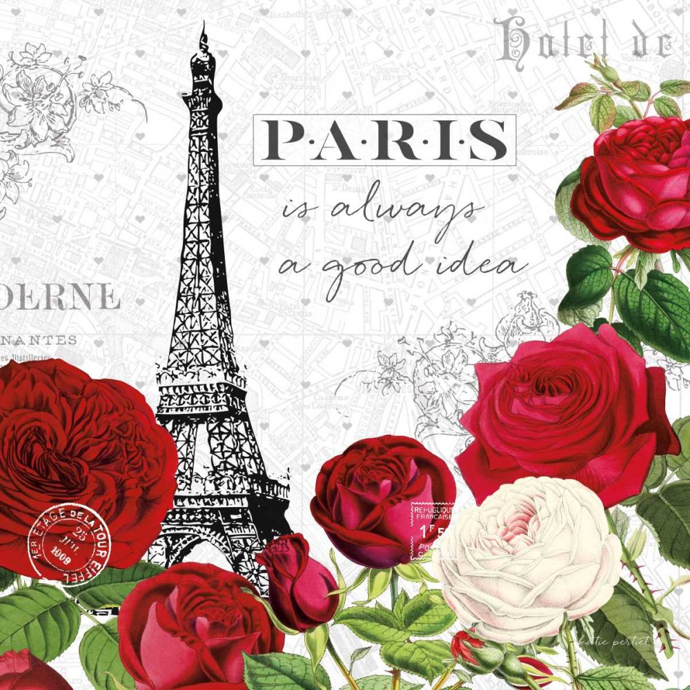 Rouge Paris II art print by Katie Pertiet for $57.95 CAD