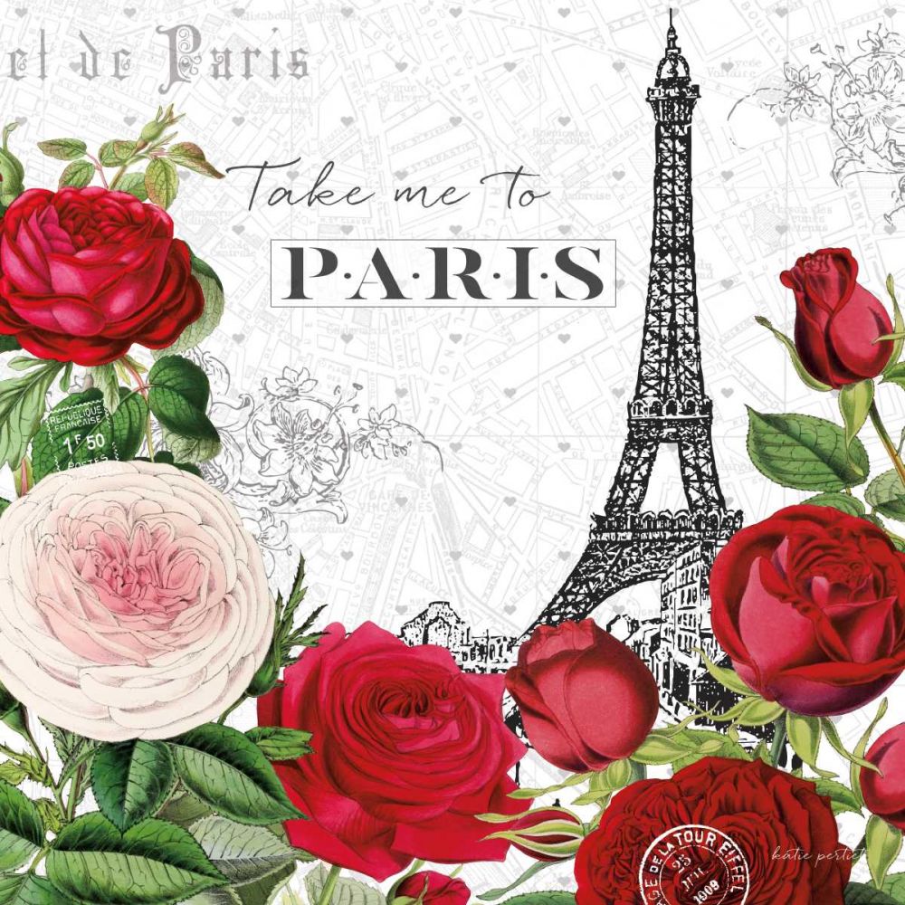 Rouge Paris III art print by Katie Pertiet for $57.95 CAD