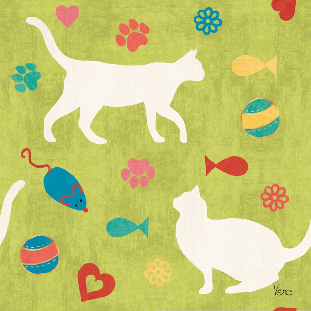Otomi Cats Step 04D art print by Veronique Charron for $57.95 CAD