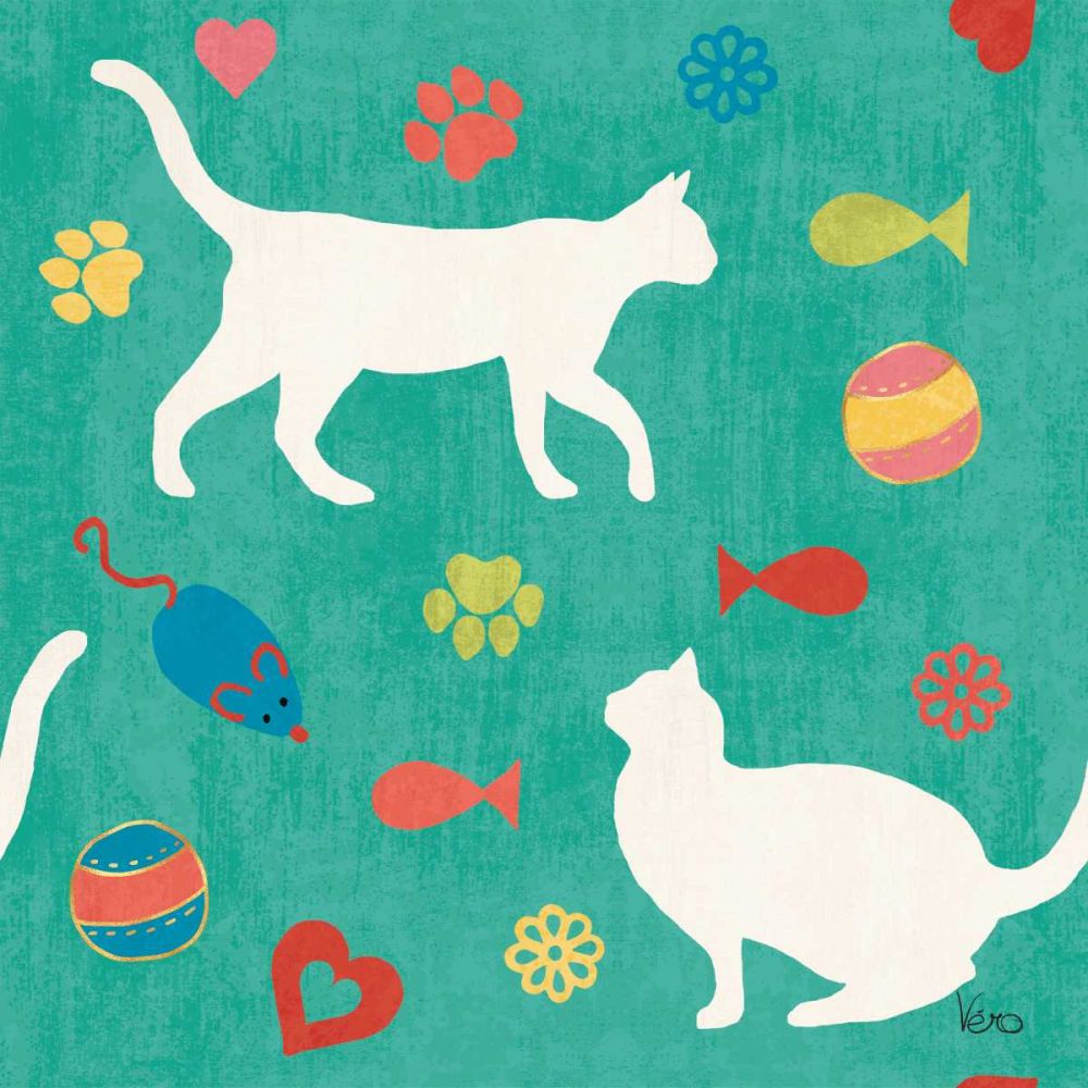 Otomi Cats Step 04E art print by Veronique Charron for $57.95 CAD