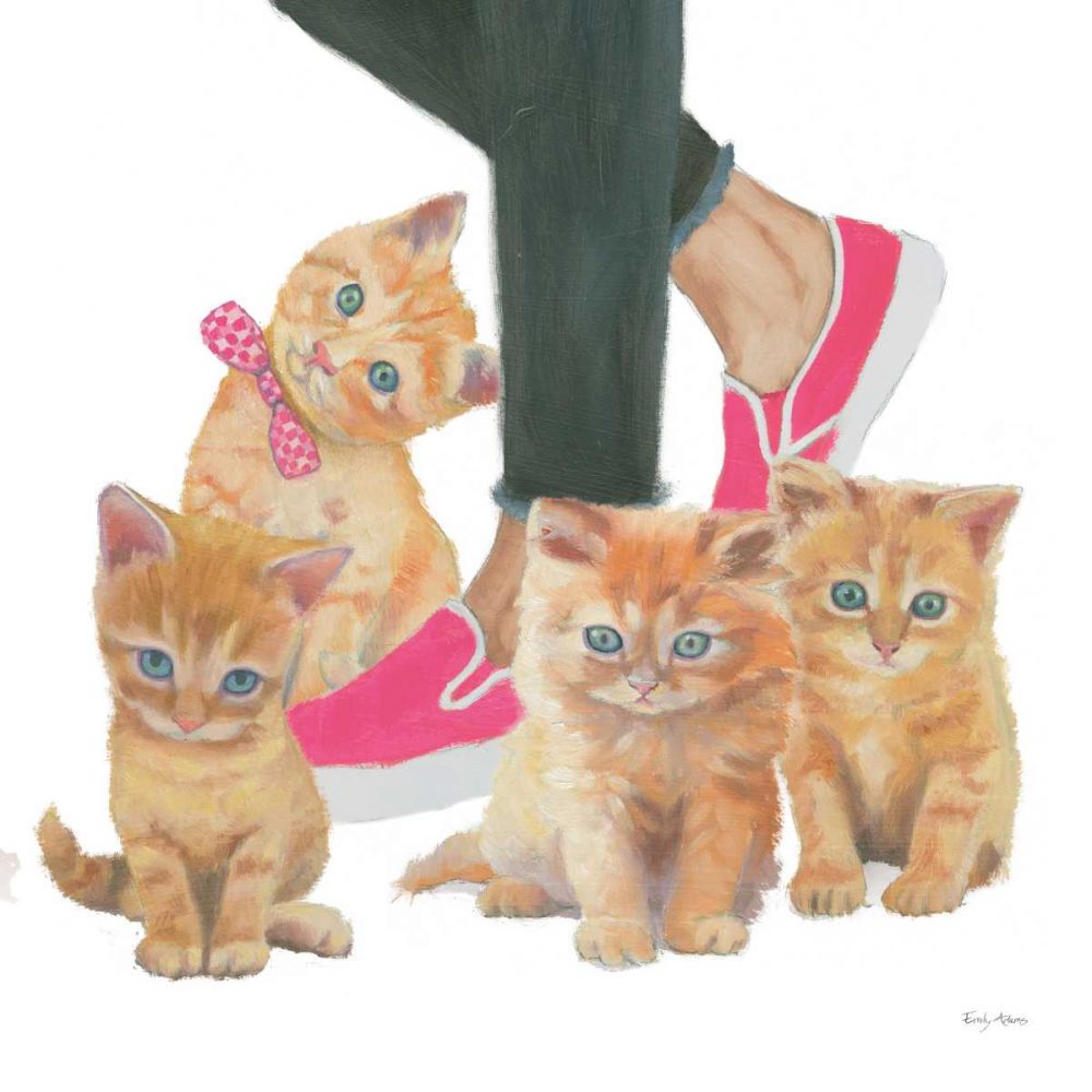 Cutie Kitties I art print by Emily Adams for $57.95 CAD