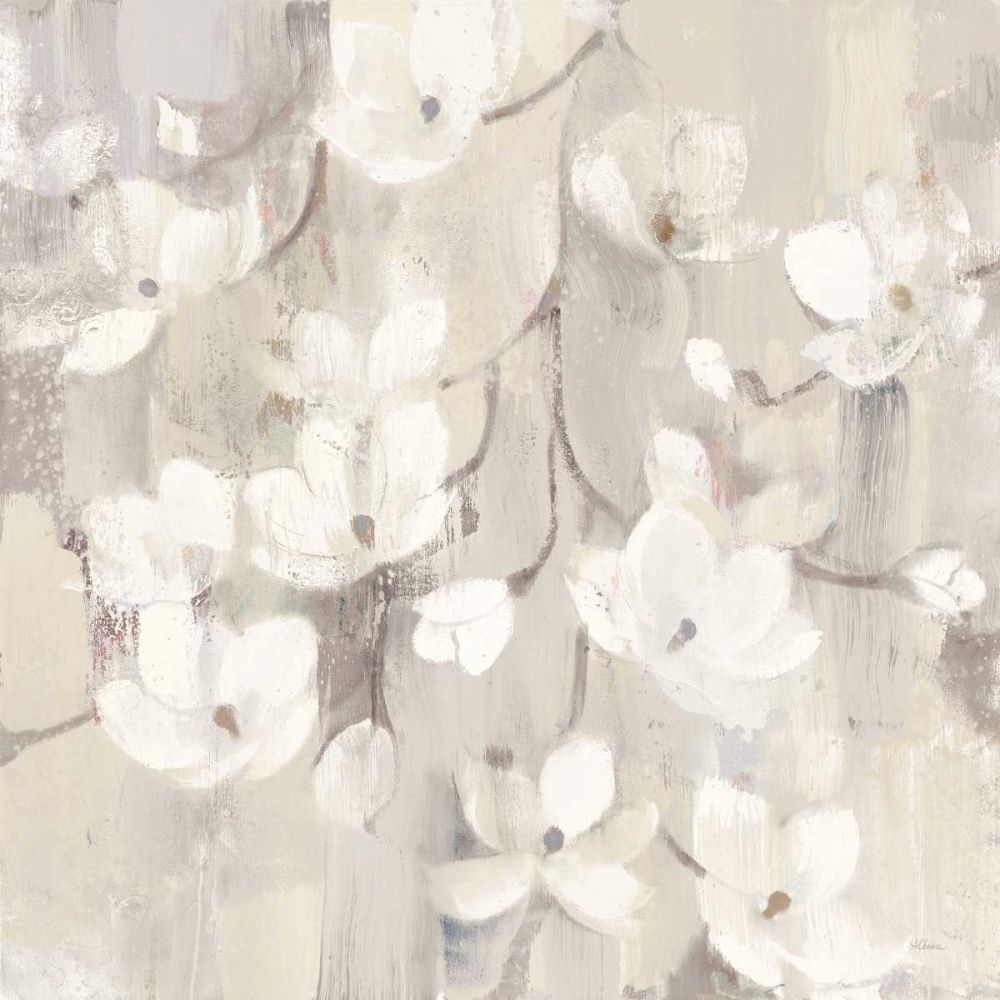 Magnolias in Spring II Neutral art print by Albena Hristova for $57.95 CAD