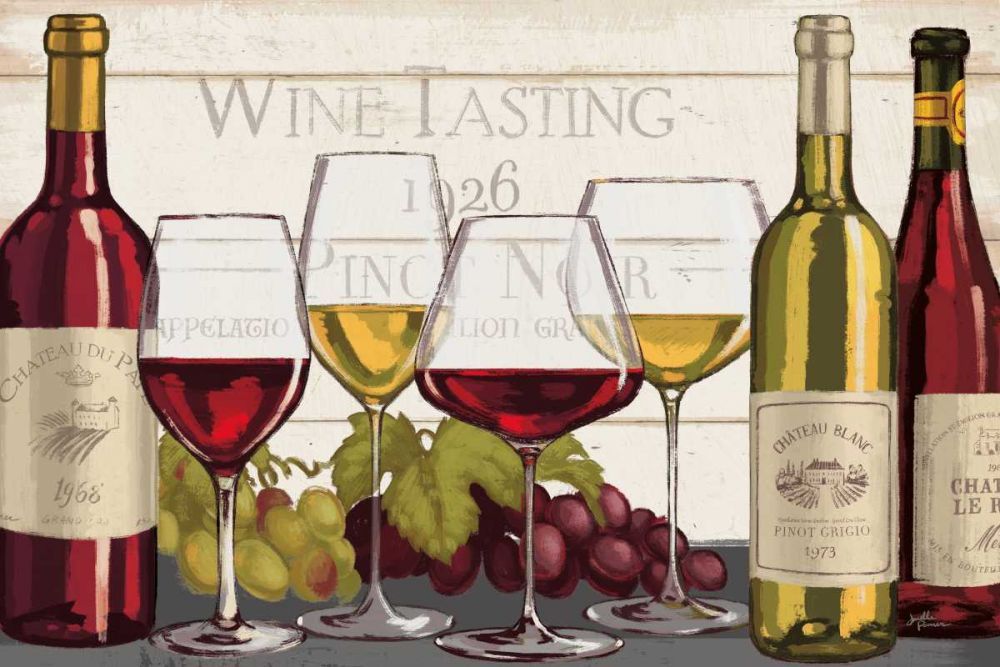 Wine Tasting I art print by Janelle Penner for $57.95 CAD