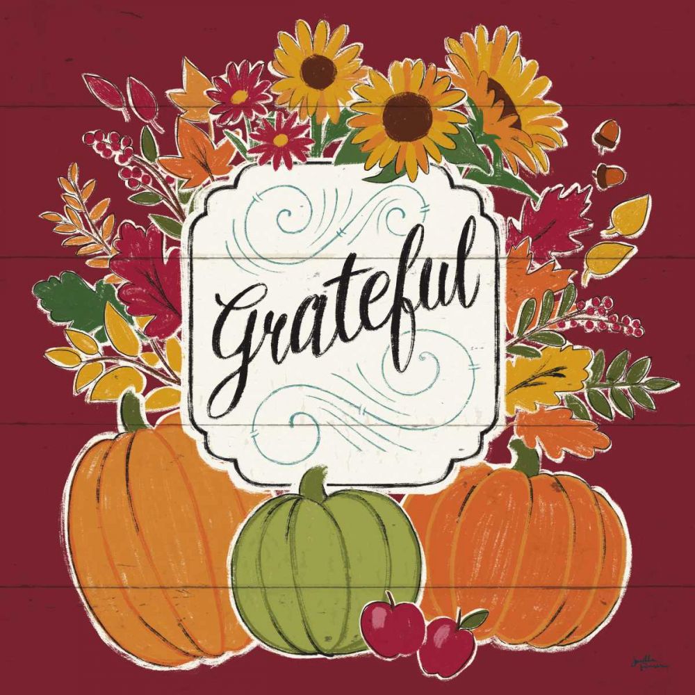Thankful II Red art print by Janelle Penner for $57.95 CAD
