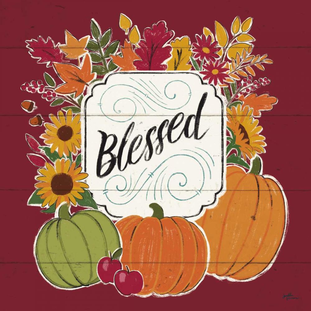 Thankful III Red art print by Janelle Penner for $57.95 CAD