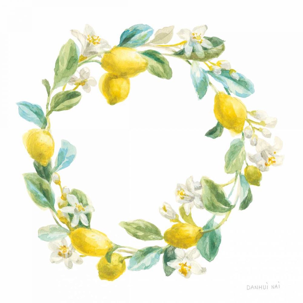 Floursack Lemon V on White art print by Danhui Nai for $57.95 CAD