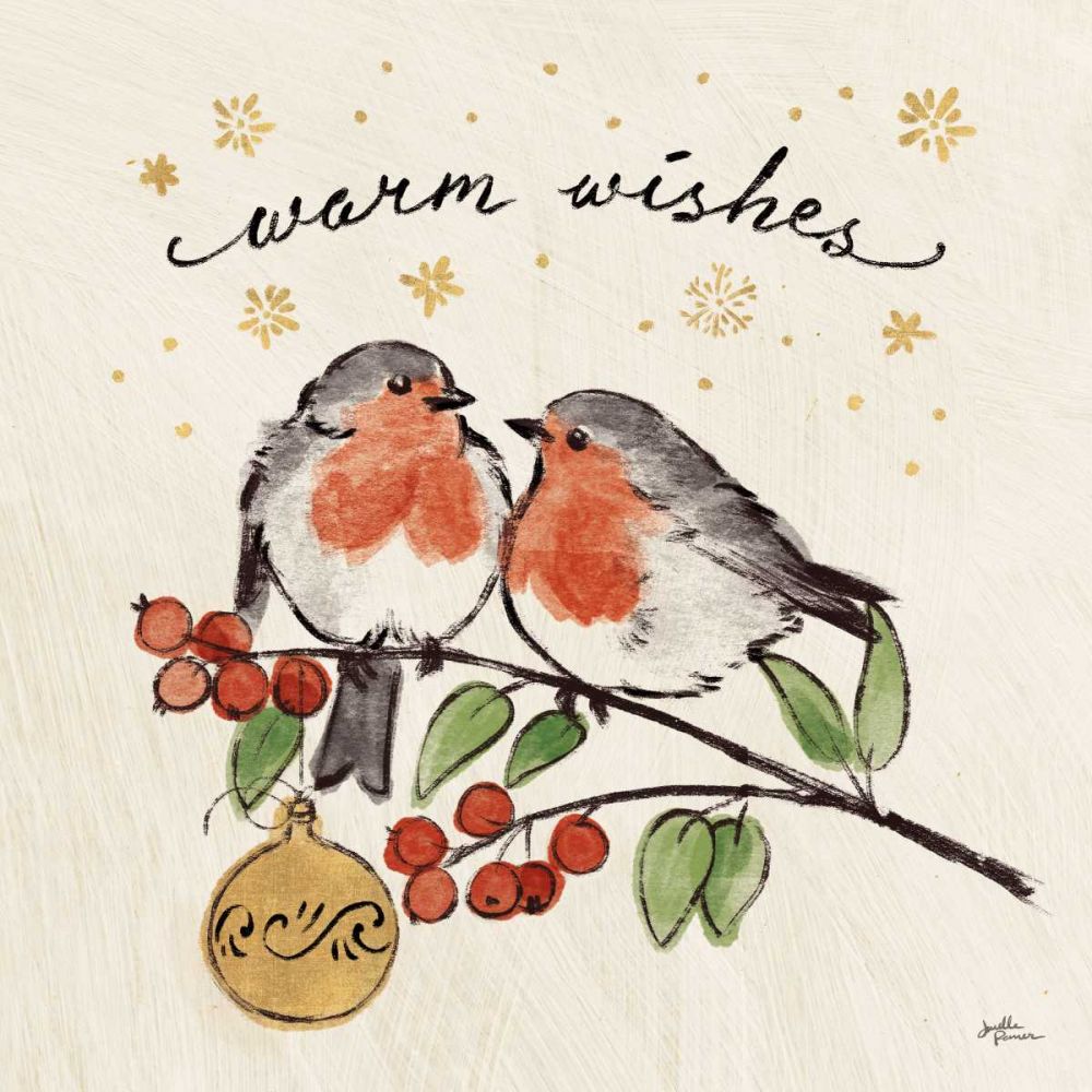 Christmas Lovebirds II art print by Janelle Penner for $57.95 CAD