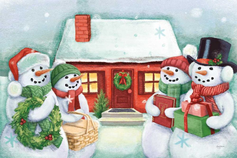 Classic Snowmen III art print by Mary Urban for $57.95 CAD