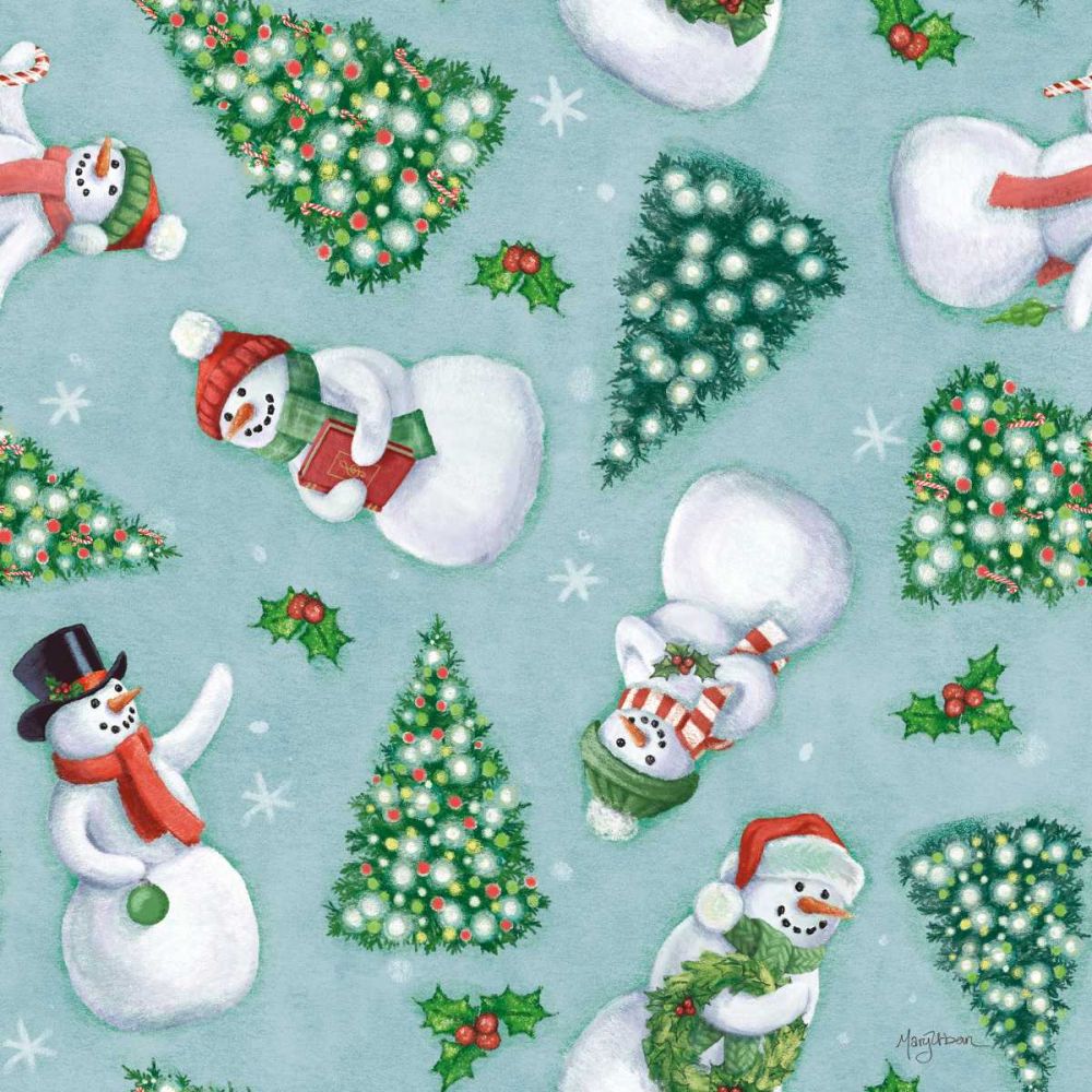 Classic Snowmen Step 01D art print by Mary Urban for $57.95 CAD