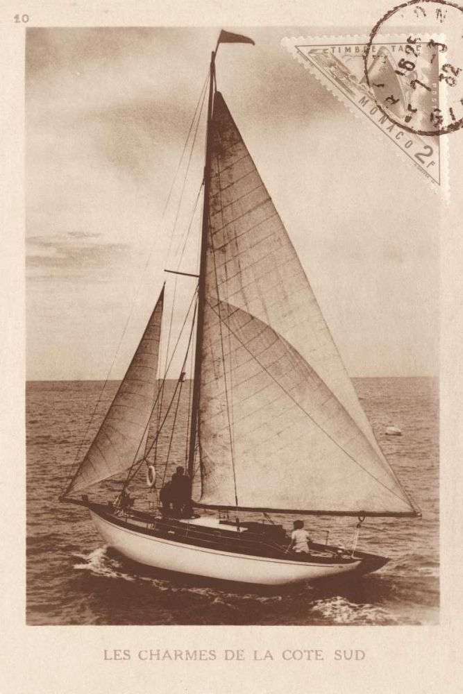 Vintage Sailing II Sepia art print by Wild Apple Portfolio for $57.95 CAD
