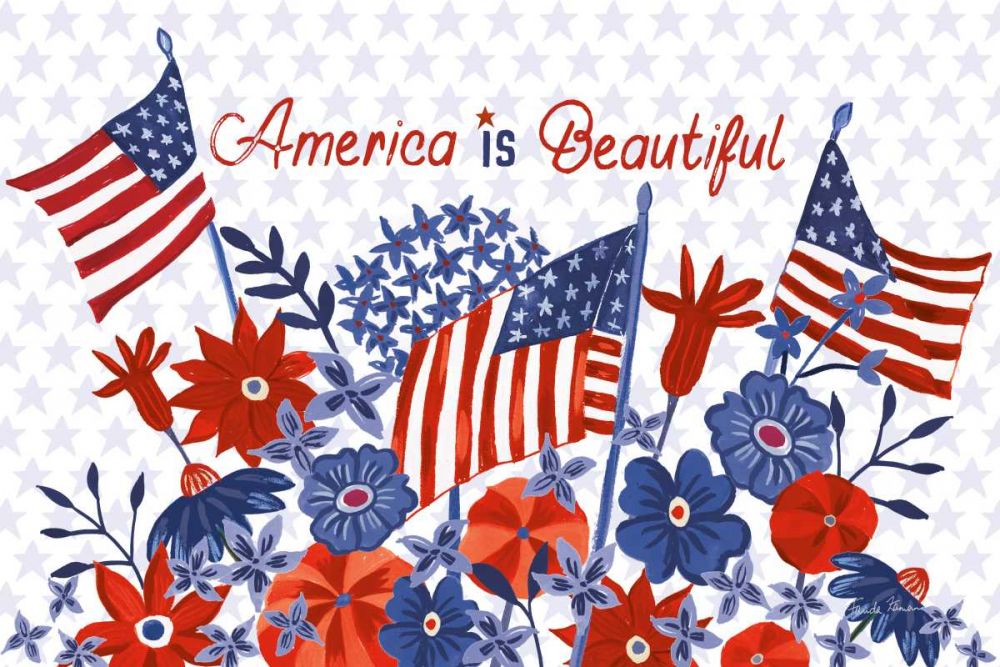 America the Beautiful I art print by Farida Zaman for $57.95 CAD