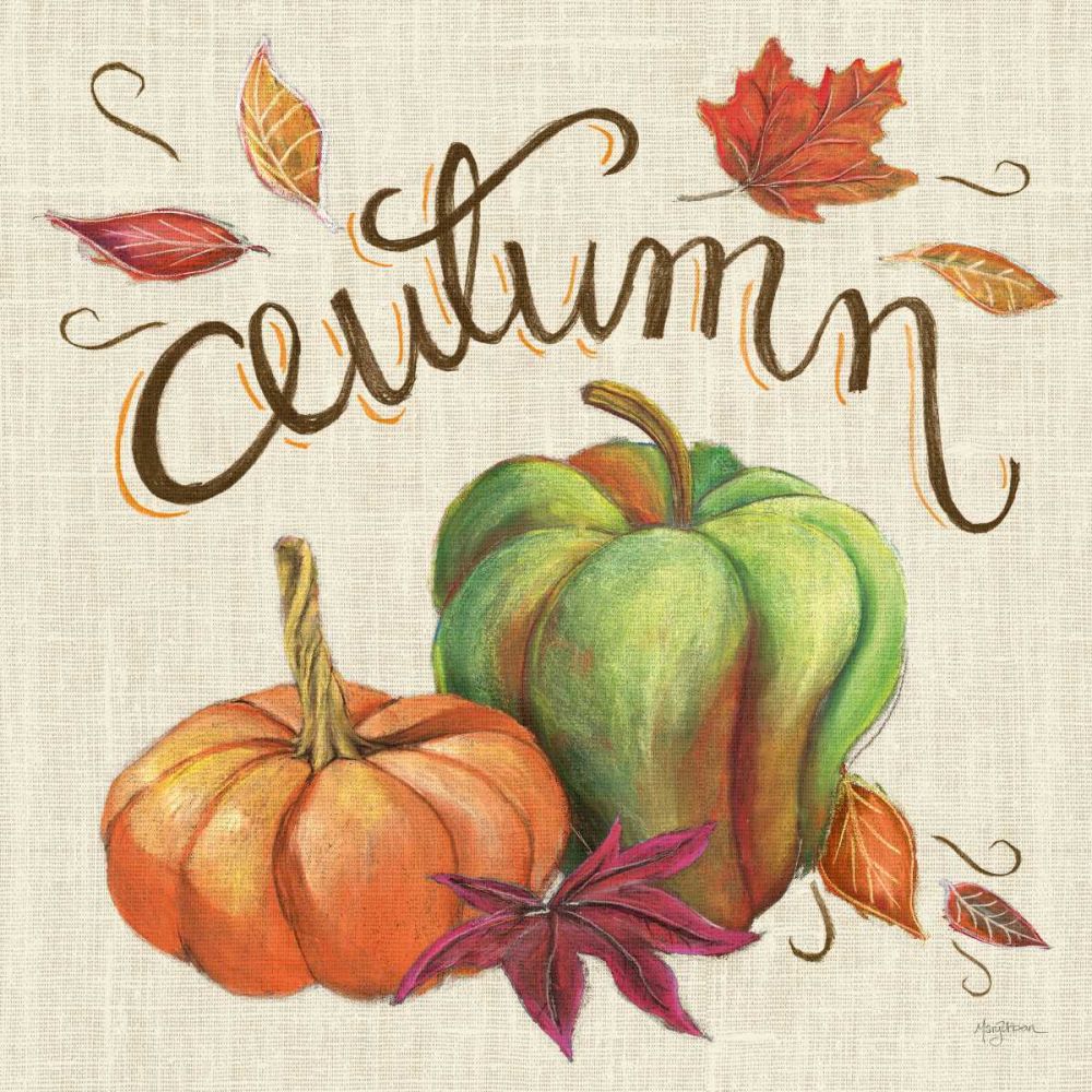 Autumn Harvest I Linen art print by Mary Urban for $57.95 CAD