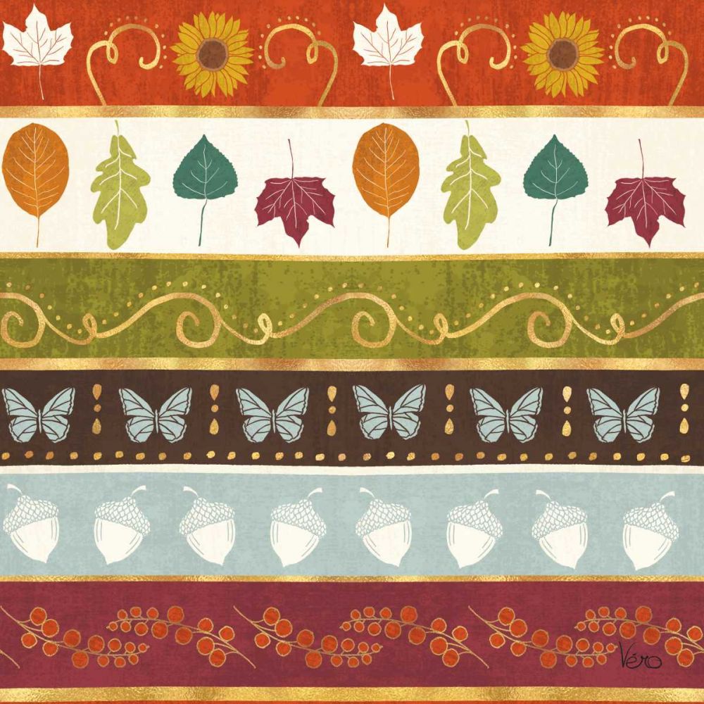 Autumn Otomi Pattern VII art print by Veronique Charron for $57.95 CAD