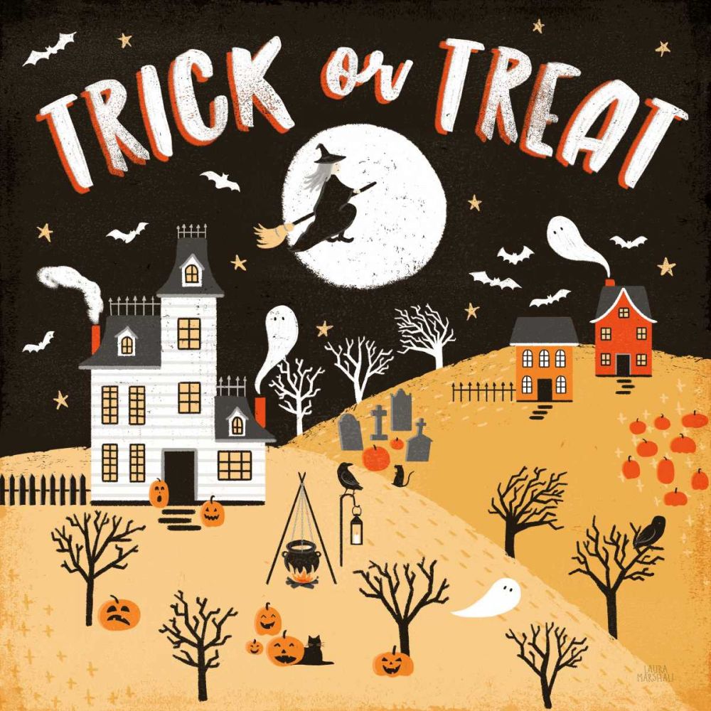 Spooky Village III art print by Laura Marshall for $57.95 CAD