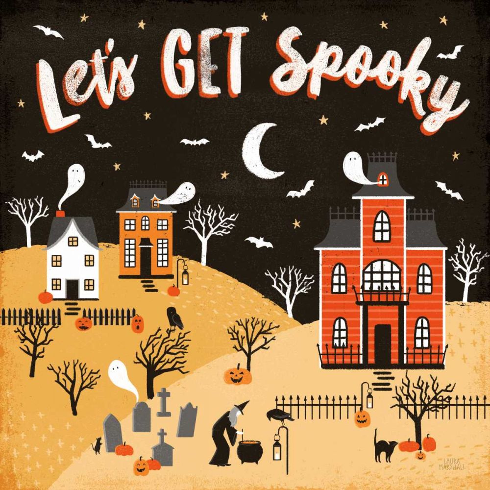 Spooky Village IV art print by Laura Marshall for $57.95 CAD