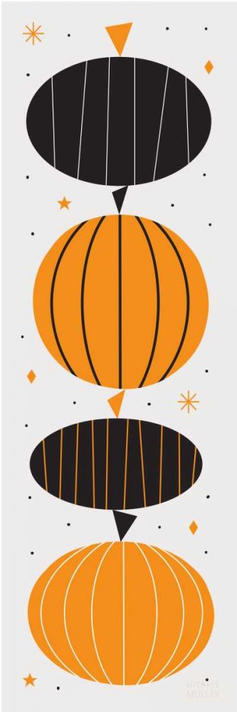 Festive Fright Pumpkins art print by Michael Mullan for $57.95 CAD