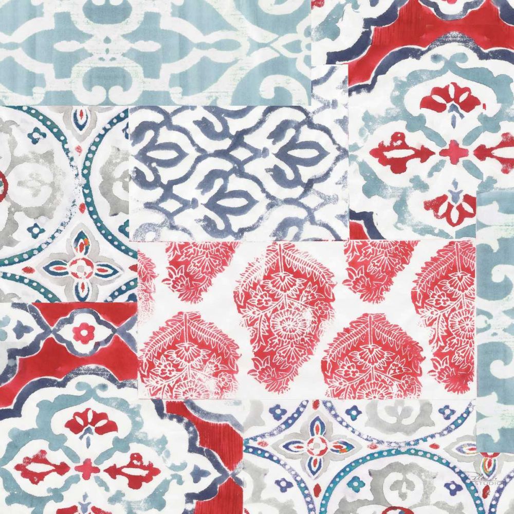 Bazaar Patchwork III art print by Pela Studio for $57.95 CAD