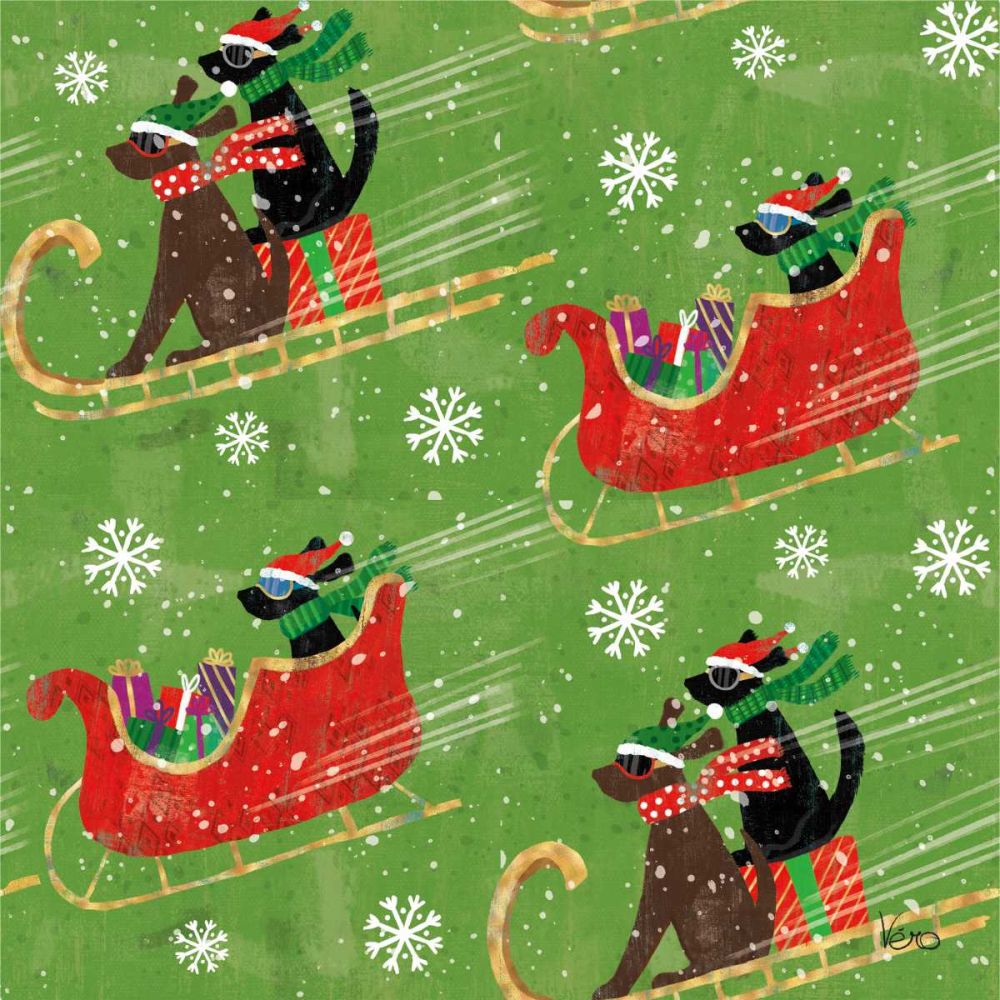 Merry Making Pattern IIC art print by Veronique Charron for $57.95 CAD