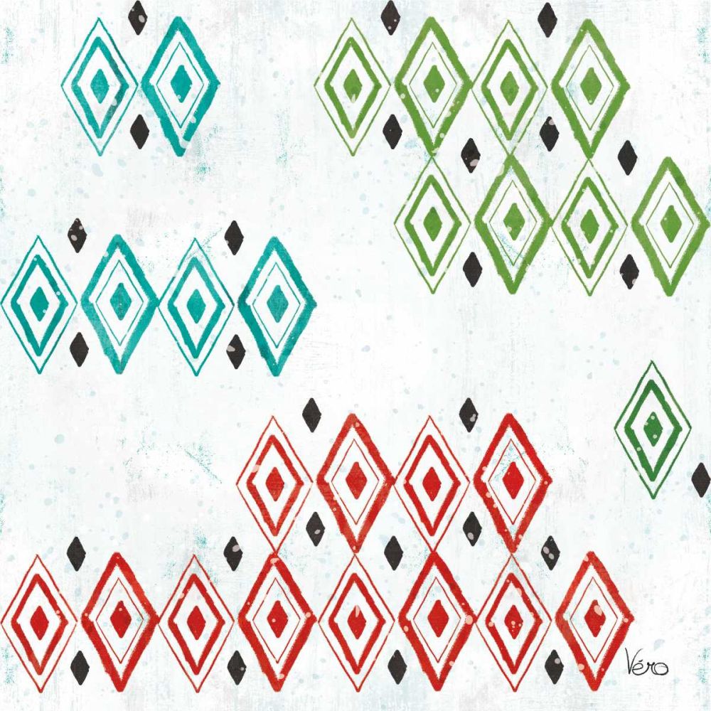 Merry Making Pattern VIA art print by Veronique Charron for $57.95 CAD