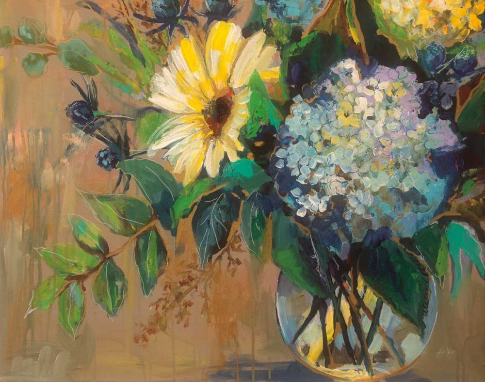Glass Floral art print by Jeanette Vertentes for $57.95 CAD