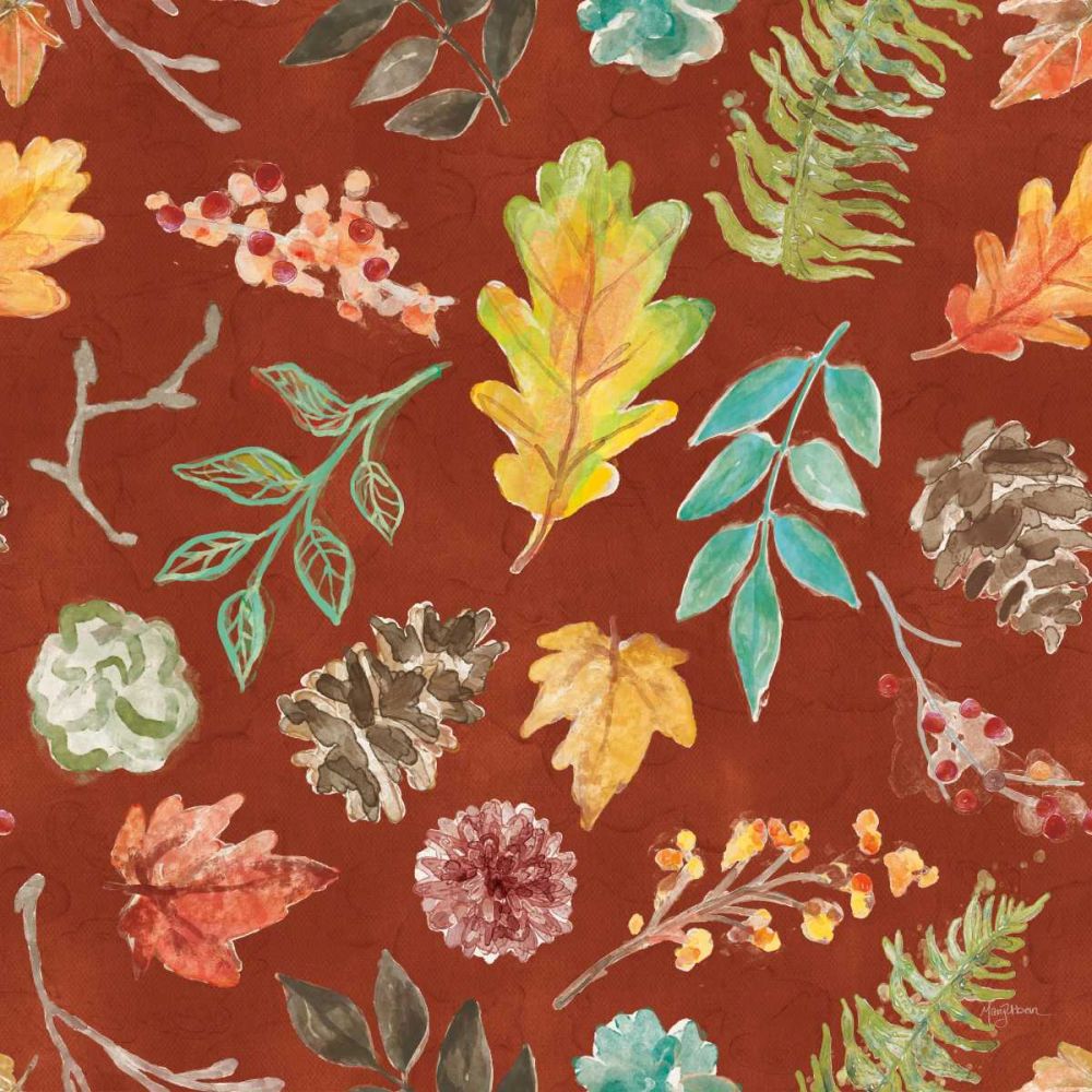Autumn Friends Pattern IID art print by Mary Urban for $57.95 CAD