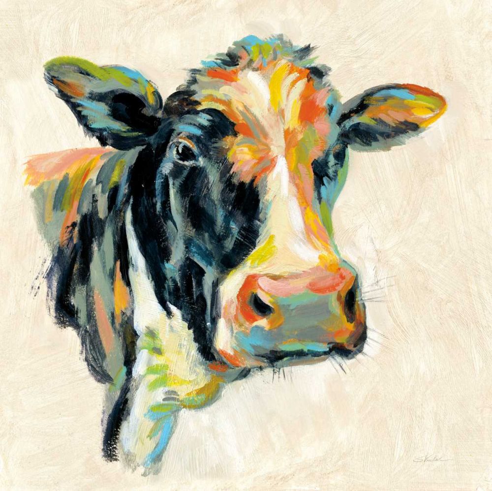 Expressionistic Cow I art print by Silvia Vassileva for $57.95 CAD