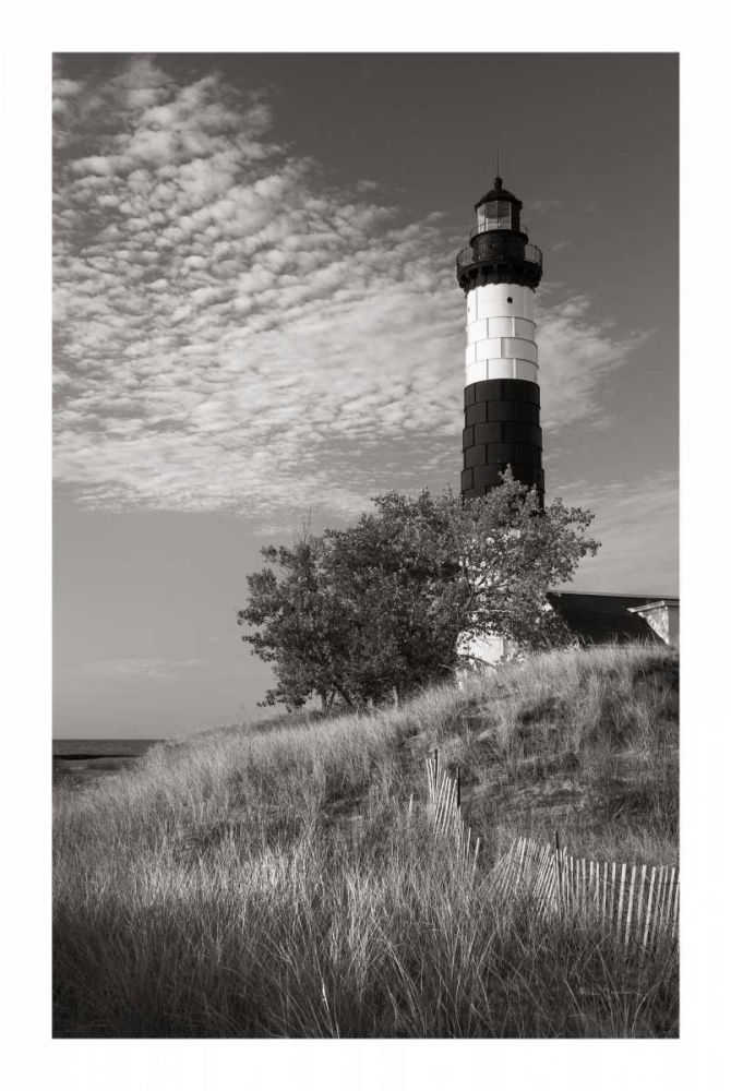Big Sable Point Lighthouse II BW art print by Alan Majchrowicz for $57.95 CAD