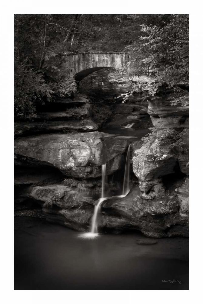 Upper Falls Old Mans Cave BW art print by Alan Majchrowicz for $57.95 CAD