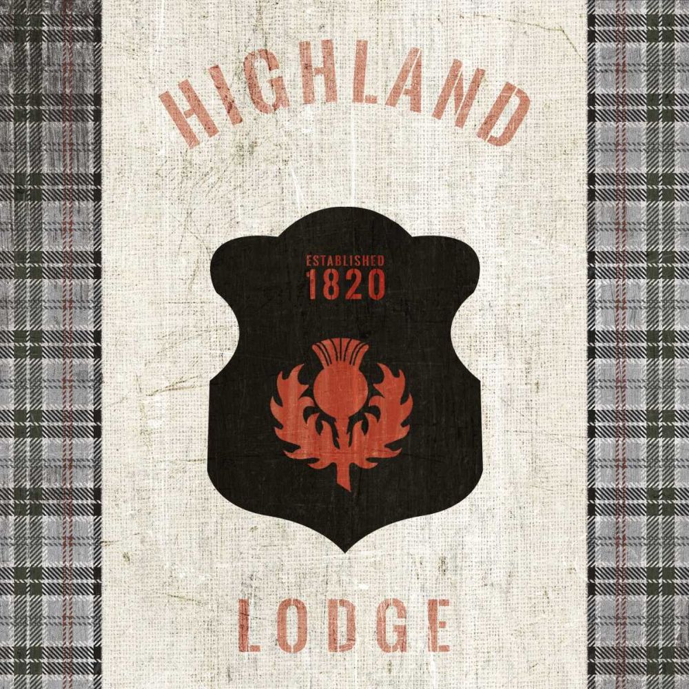 Tartan Lodge Shield I art print by Wild Apple Portfolio for $57.95 CAD