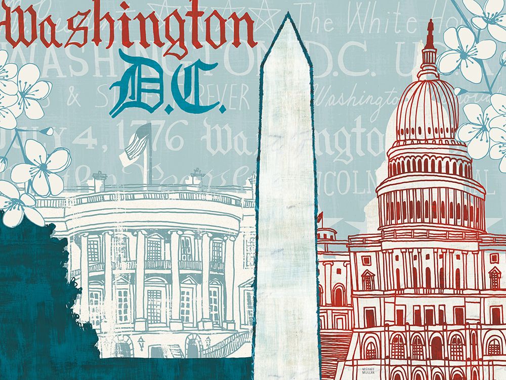 DC Monuments I art print by Michael Mullan for $57.95 CAD