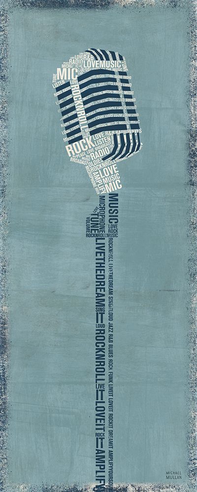 Type Mic Light art print by Michael Mullan for $57.95 CAD