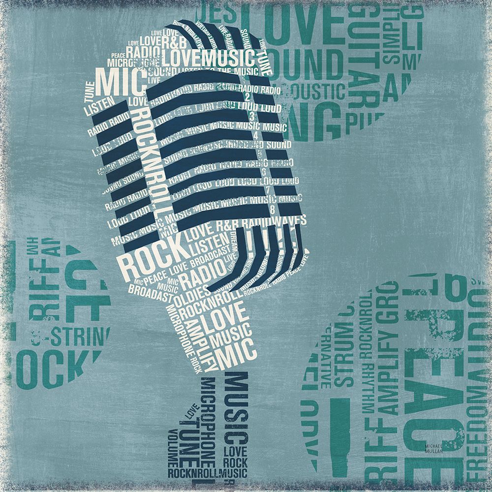 Type Mic Light Square art print by Michael Mullan for $57.95 CAD