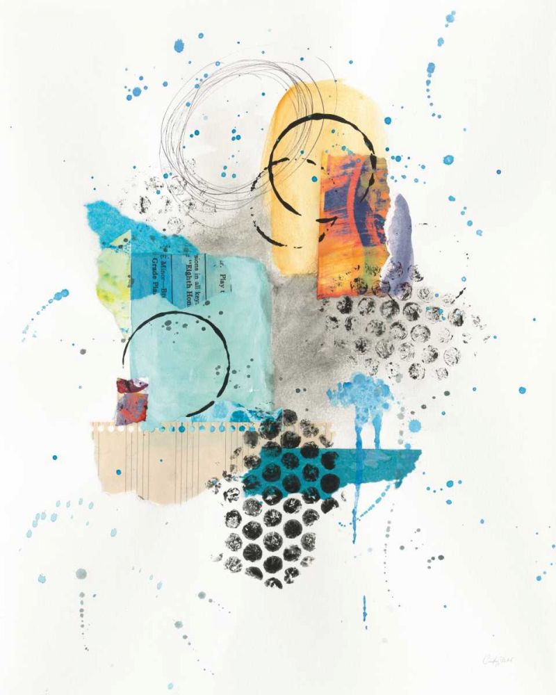 Abstract Skyline II Indigo art print by Courtney Prahl for $57.95 CAD