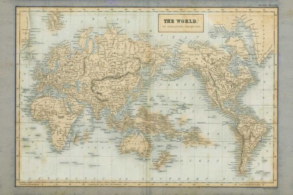 The World Map Neutral art print by Wild Apple Portfolio for $57.95 CAD