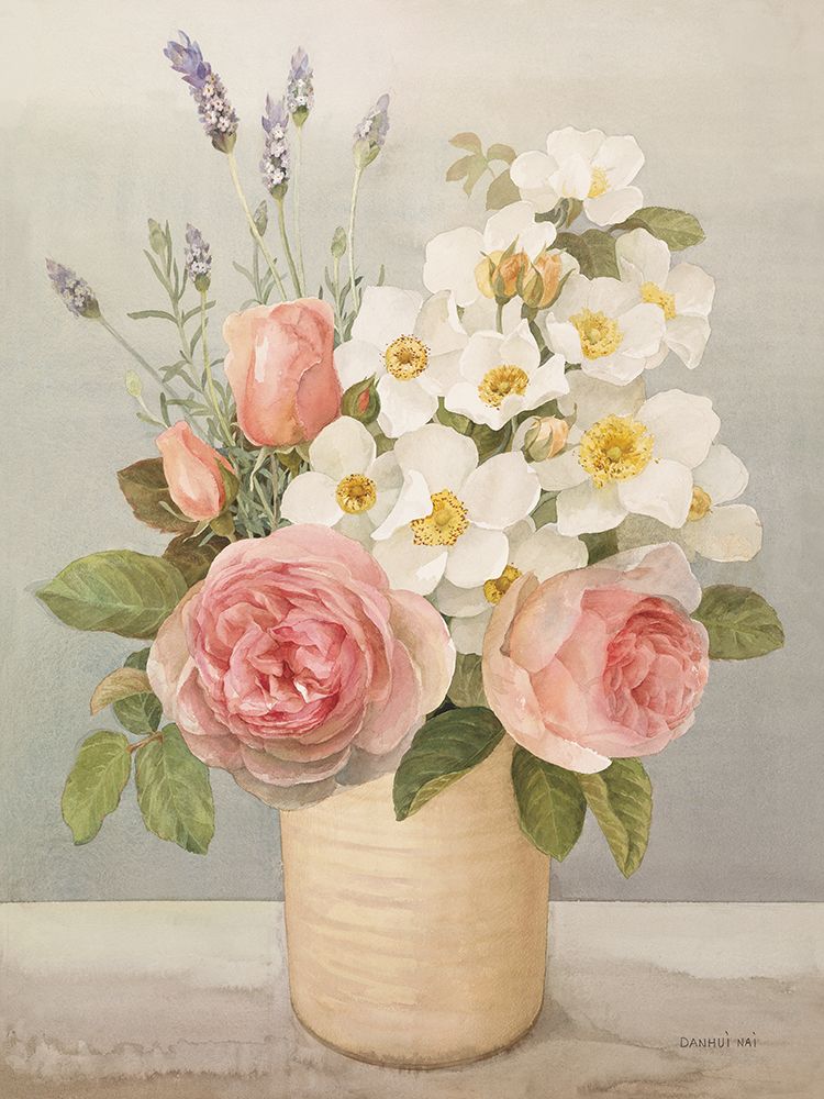 Cottage Florals art print by Danhui Nai for $57.95 CAD